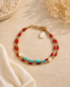 Turquoise Coral Bracelet
