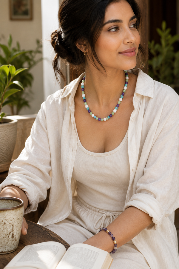 Four Gem Necklace