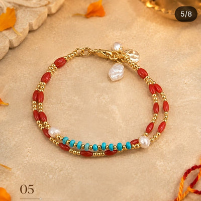Turquoise Coral Bracelet