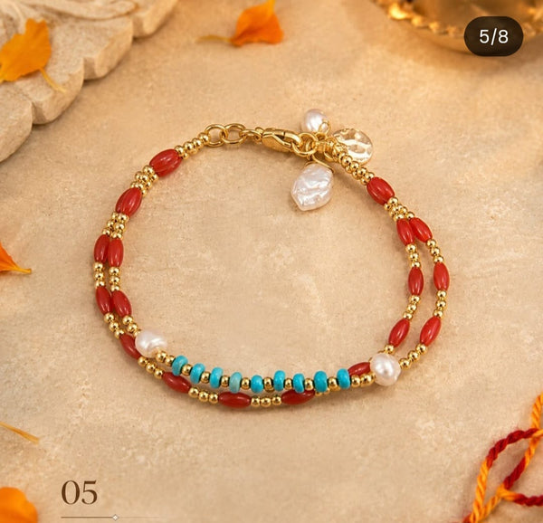 Turquoise Coral Bracelet