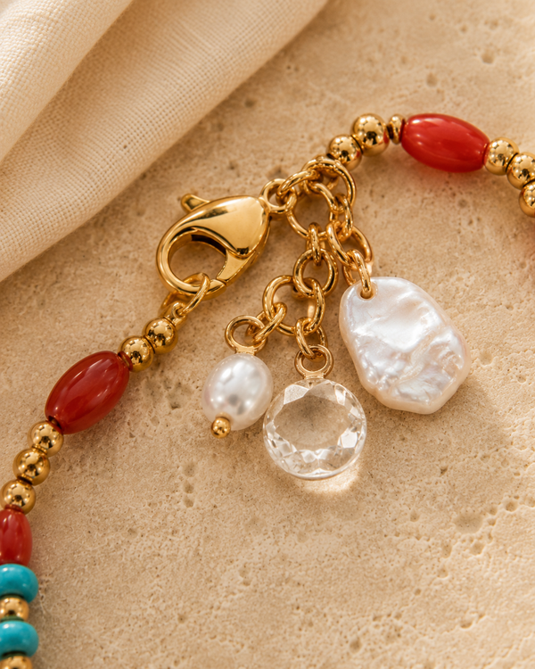 Turquoise Coral Bracelet