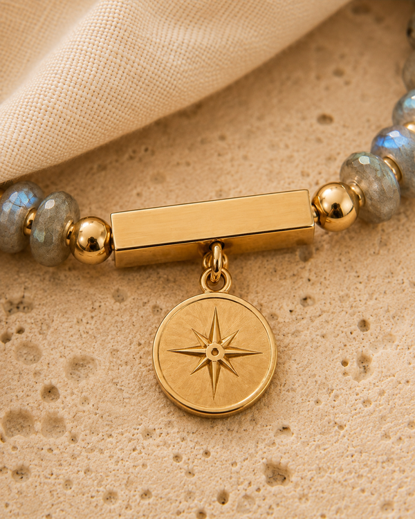 Labradorite Compass Bracelet