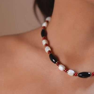Onyx Mother-of-Pearl Necklace