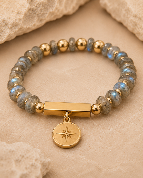 Labradorite Compass Bracelet