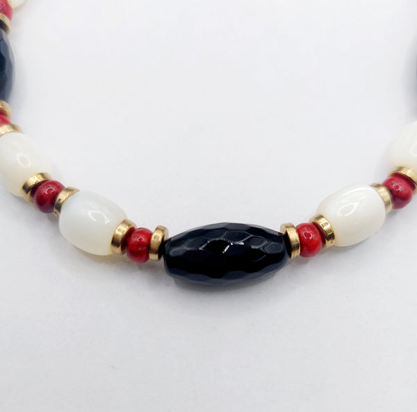 Onyx Mother-of-Pearl Necklace