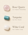 Rose-Coral-Turquoise Necklace