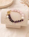Rose Quartz Amethyst Bracelet
