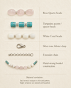 Rose-Coral-Turquoise Necklace
