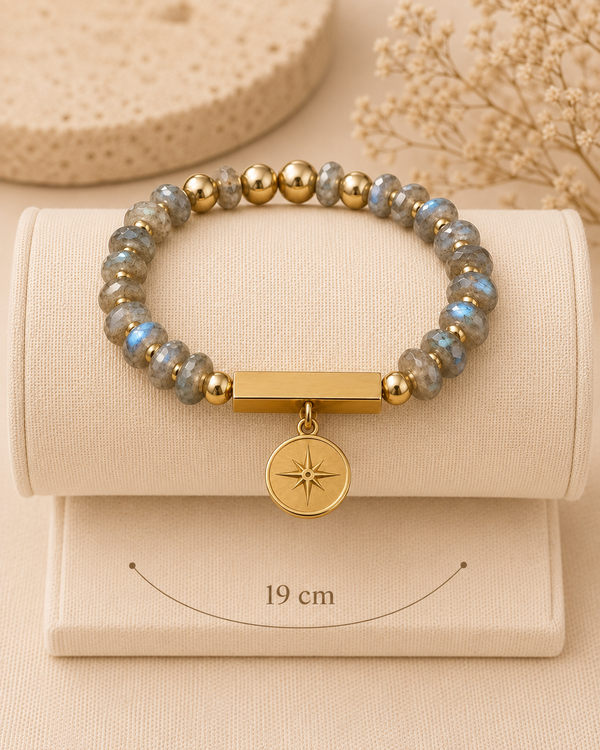 Labradorite Compass Bracelet