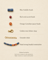 Sodalite Carnelian Necklace