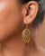 Hammered Green-Onyx Fancy Ear-rings