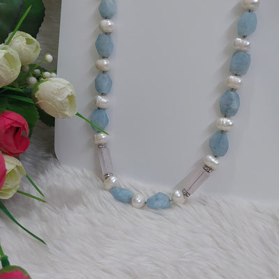 AQUA PEARL NECKLACE