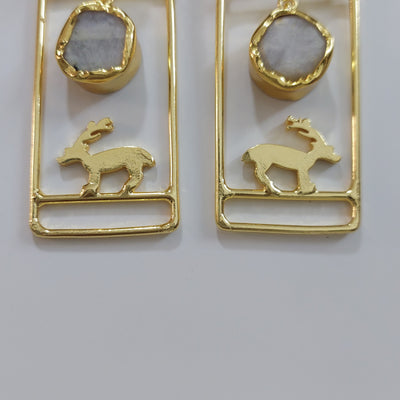 Moonstone Dear Earrings