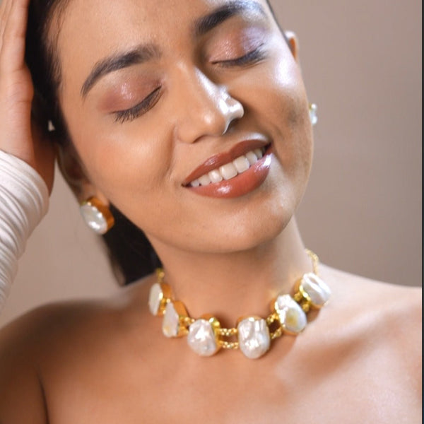 BAROQUE PEARL CHOKER SET