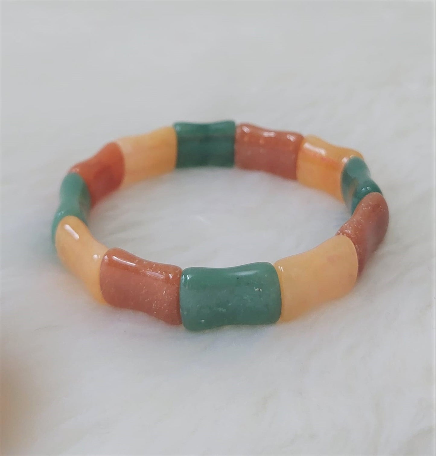 CUSHION MULTI-AVENTURINE BRACELET