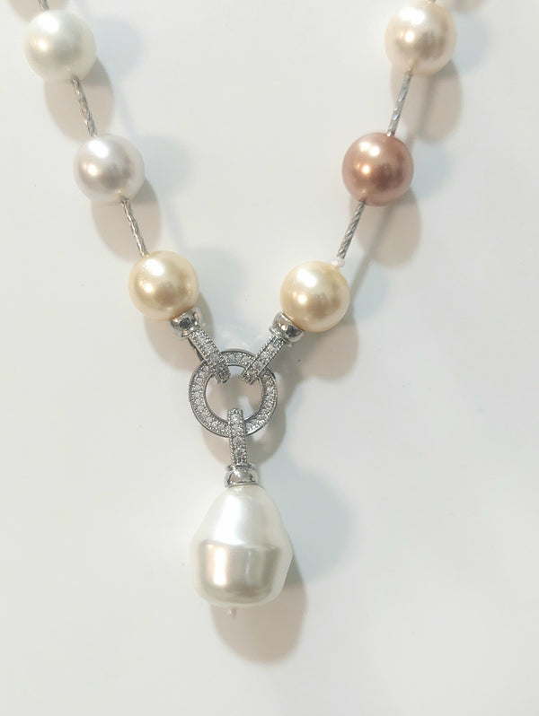 SHELL PEARL NECKLACE