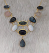 4 GEM LAYERED NECKLACE