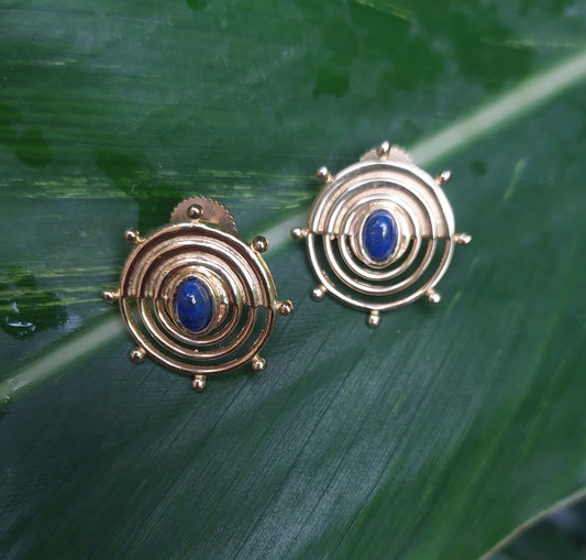 SUNSHINE LAPIS STUDS