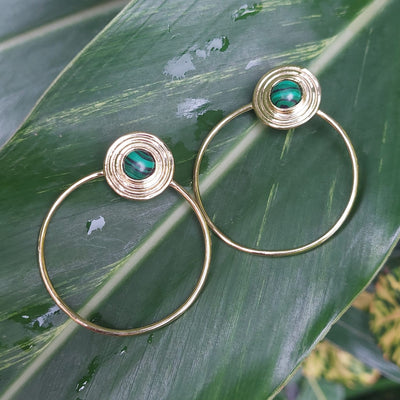 SUNSHINE MALACHITE EARRINGS