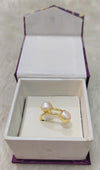 TWIN PEARL RING