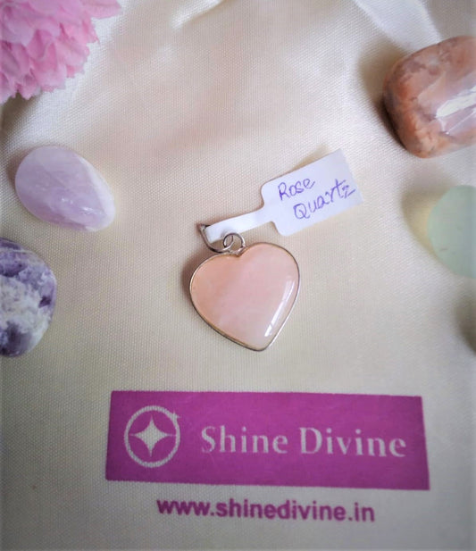 ROSE QUARTZ HEART PENDANT