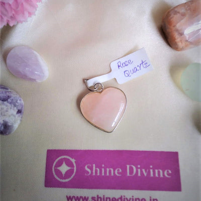 ROSE QUARTZ HEART PENDANT