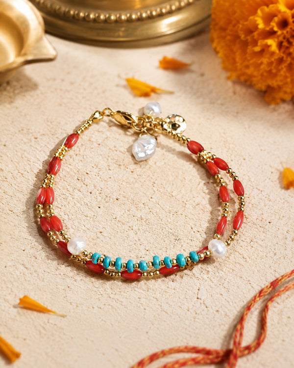 Turquoise Coral Bracelet