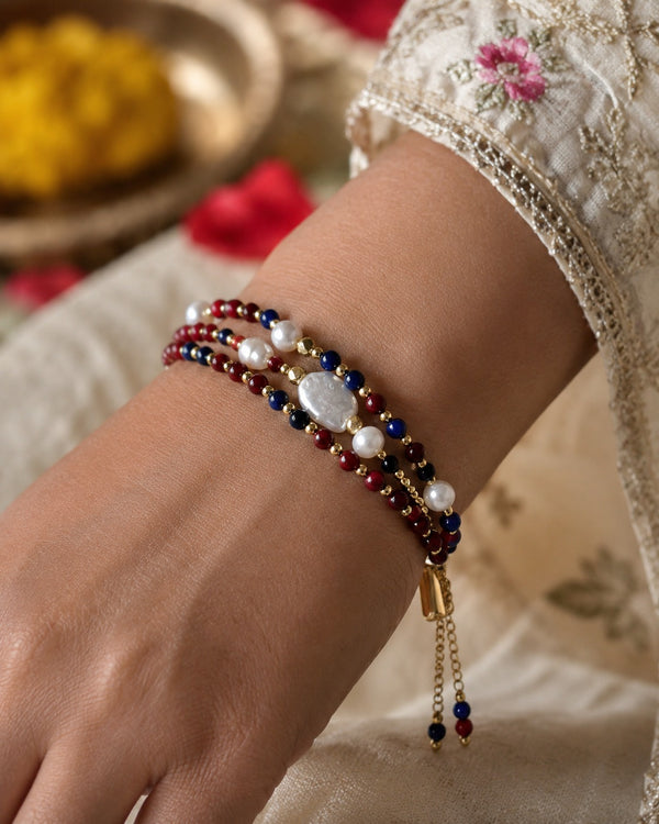 Lapis Coral Bracelet