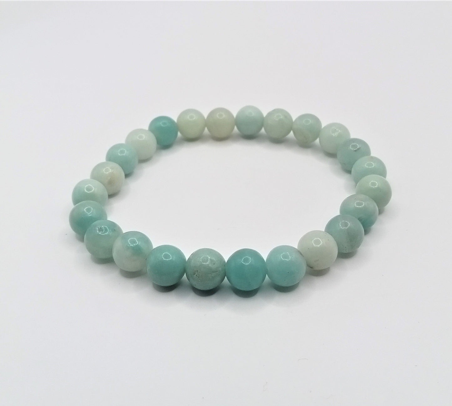 AQUAMARINE BEAD BRACELET