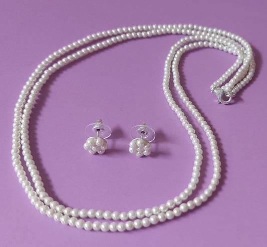 SHELL PEARL NECKLACE SET (On Order)