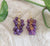 BERRYLICIOUS PURPLE ONYX EAR RINGS