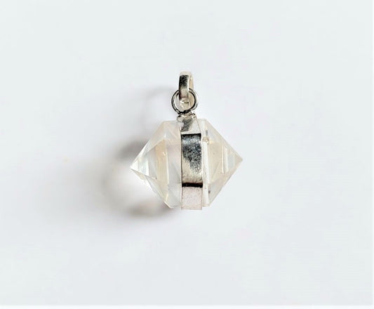 ROCK CRYSTAL BULLET PENDANT