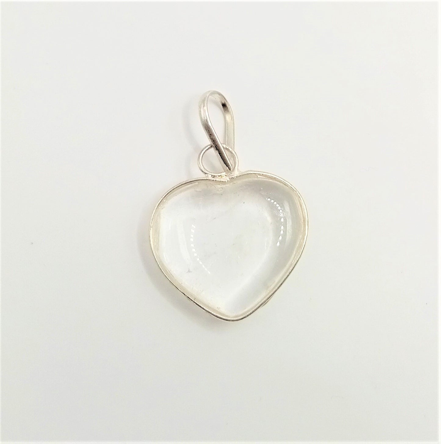 ROCK CRYSTAL HEART PENDANT