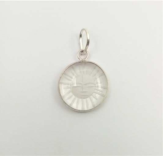 ROCK CRYSTAL ENGRAVED PENDANT